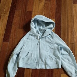 Lululemon Scuba Oversized Full-Zip Hoodie Light Blue XS/S $128 READ